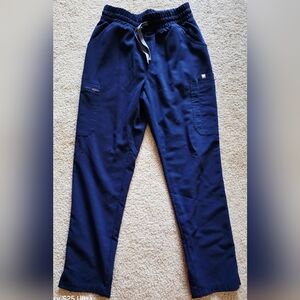 Figs Navy Blue Scrub Cargo Pants- XS